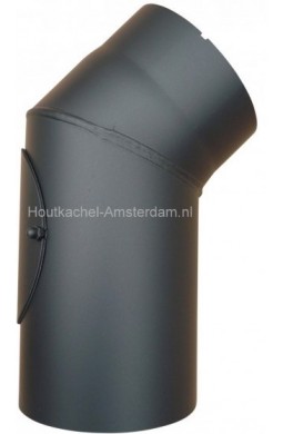 Dikwandige 45º bocht met luik, Ø 150 mm